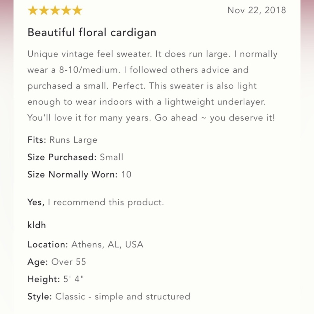 🎉RARE🎉 ANTHROPOLOGIE NWOT Aldomartins Floral Intarsia Cardigan Size L. - Picture 11 of 16